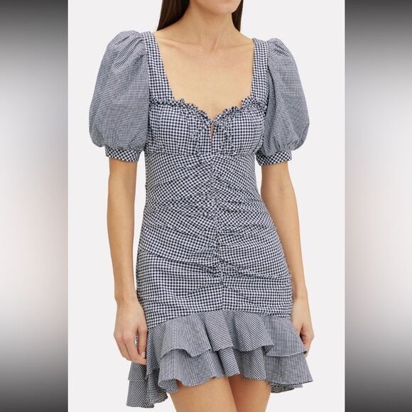 Jonathan Simkhai Puff Sleeve mini Dress, US4 - Picture 1 of 11